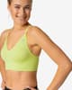 Sujetador Odlo Padded Seamless Soft Sports Bra verde