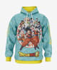 Sudadera con capucha Otso Dragon Ball Super Family azul agua amarillo