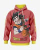 Sudadera con capucha Otso Dragon Ball Z Goku Shenron rojo amarillo