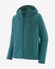 Patagonia R1 TechFace fleece with hood turquoise green