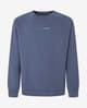 Sudadera Pepe Jeans David Crew azul cobalto blanco 