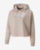 Sudadera Puma Essentials+ Metallic Logo C rosa gris claro mujer