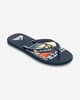 Chanclas Quiksilver Java Art azul noche naranja