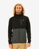 Sudadera Rip Curl Anti Series Departed Full Zip negro gris oscuro