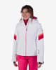 Chaqueta con capucha Rossignol Strawpile blanco neutro rosa mujer