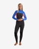 Traje de neopreno largo Roxy Prologue+ Back Zip 4/3 mm negro eléctrico rosa mujer