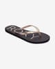 Chanclas Roxy Viva Sparkle negro oro mujer