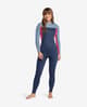Traje neopreno Roxy Performance 4/3 mm azul claro oscuro rosa mujer