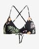 Roxy PT Beach Classics Athletic Tri Bikini Top black green orange Women