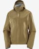 Chaqueta con capucha Salomon Bonatti Waterproof marrón bronce oliva