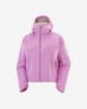 Chaqueta con capucha Salomon Outscape 2L Short rosa mujer