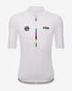 Santini x UCI World Champion Maillot kortærmet hvid - Slim Fit