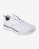 Zapatillas Skechers Graceful - Get Connected blanco gris plateado mujer