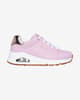 Zapatillas Skechers Uno Gen1 rosa claro plateado blanco infantil