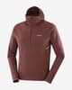 Chaqueta con capucha Salomon Sense Aero Hybrid Half Zip rojo granate