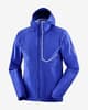 Chaqueta con capucha Salomon Bonatti Trail azul eléctrico