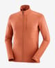 Salomon Essential Lightwarm Full Zip Fleece Orange