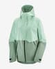 Chaqueta con capucha Salomon Outerpath Waterproof Pro verde iceberg mujer