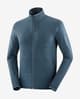Salomon Essential Lightwarm Full Zip Fleece Distant Blue
