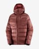 Chaqueta con capucha Salomon Elixir Ultra Down violeta granate mujer
