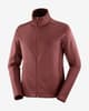 Forro polar Salomon Essential Midfleece Full Zip violeta granate