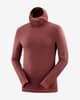 Hooded sweatshirt Salomon Outspeed Wool purple maroon