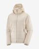 Chaqueta con capucha Salomon Outline blanco crema mujer