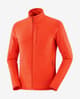 Salomon Essential Lightwarm Full Zip Fleece Bright Orange