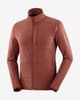 Salomon Essential Lightwarm Full Zip Fleece violet maroon