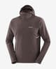 Chaqueta con capucha Salomon Sense Aero Hybrid Half Zip marrón oscuro