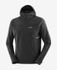 Chaqueta con capucha Salomon Sense Aero Hybrid Half Zip negro grisáceo
