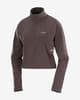 Salomon Sense Aero Hybrid Cropped Jacket dark brown Women