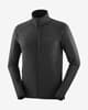 Salomon Essential Lightwarm Full Zip Fleece Pure Black