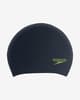 Speedo Long Hair Swimming Cap Black Greenish Yellow Kids