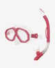 Okulary pływackie Speedo Leisure w kolorze czerwonym z przezroczystymi soczewkami