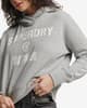Sudadera con capucha Superdry Code Core Sport Box gris mujer