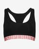 Sujetador Superdry Large Logo negro rosa mujer