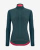 Maillot Santini Colore Puro manga larga turquesa oscuro rosa mujer - Corte Slim