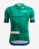 Maillot Santini Delta Berg manga corta verde claro - Corte Slim