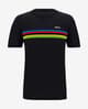 Camiseta Santini X UCI World Champion manga corta negro arcoíris