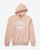 Sudadera con capucha Timberland Core Logo rosa blanco