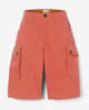 Pantalón corto Timberland Brookline Twill Cargo rojo rosáceo