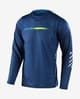 Maillot Troy Lee Designs Skyline Air Channel manche longue bleu foncé