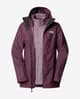 Chaqueta The North Face Hikesteller Triclimate granate rosa mujer