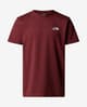 The North Face Simple Dome Short Sleeve T-shirt maroon