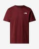 The North Face Redbox T-shirt short sleeve burgundy red