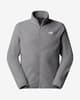 Forro polar The North Face Glacier Fleece Full Zip gris claro