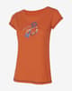 Camiseta Trangoworld Keys manga corta naranja mujer