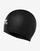 Touca de natação TYR Solid Latex preto branco