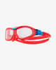 TYR Orion Kinder Schwimmbrille rot/blau mit transparenten Gläsern